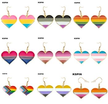Transgender Curcubeu Asa mândrie Genderqueer pride LGBT Cercei Gay Pride Curcubeu Cercei Bijuterii Pentru Femei, Bărbați Iubitorii de Cadou