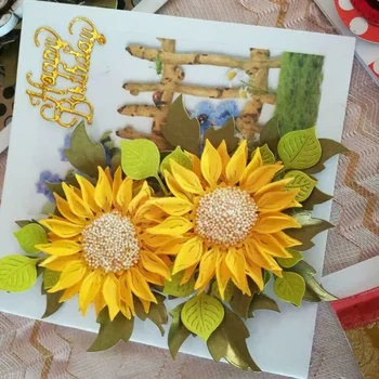 Tăiere de Metal Moare Taie Muri Noi de Flori de Floarea-soarelui Scrapbooking Album Hârtie DIY Card Ambarcațiunile de Relief Mor Reduceri Noul Design Craft 2021