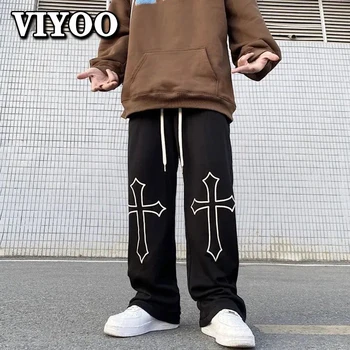 Unisex Doi Bărbați Imprimate Casual Colector Pantaloni Hip Hop Harajuku Y2K Haine Streetwear Retro Vintage Pantaloni Pantaloni Pentru Femei