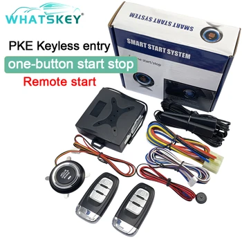 Universal Auto start Stop Keyless Intrare de pornire a Motorului Sistem de alarmă Împinge Un buton de Pornire Vehicul de la distanță Starter auto inteligent sistem