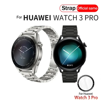 Upgrade Titan Grey Curea de Ceas Pentru Original Huawei Watch 3/ 3 Pro 22mm Metalice din Oțel Inoxidabil Ceas Trupa pentru Huawei GT 2 2E