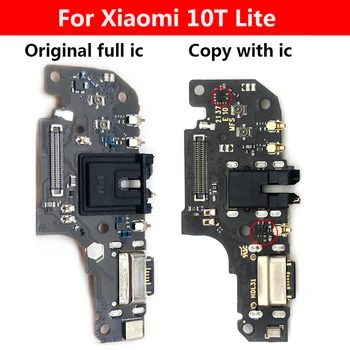Usb Original, Taxa de Bord Pentru Xiaomi Mi 10T Lite Portul de Încărcare Pcb Conector Dock Flex Înlocuire Piese de Schimb