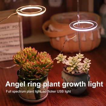 USB Phytolamp Pro Cresc de Lumină LED Full Spectrum Fito Crească 5V Lumină Pentru Creșterea Plantelor de Iluminat Plante de Interior Lampa