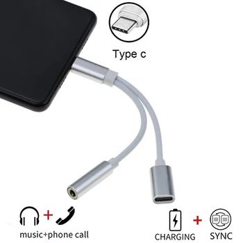 USB Type-C La 3,5 mm Jack AUX Căști Audio Splitter Converter Cablu Adaptor Pentru Leeco Le Max 2/Pro 3 S3 Pentru Xiaomi Mi 6 6x
