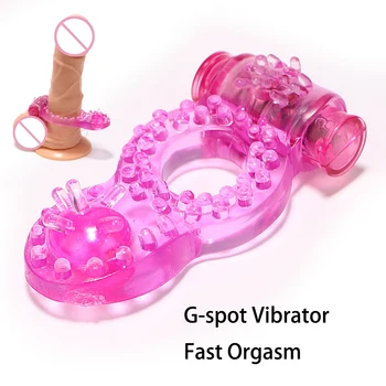 Vibrații Întârziere De Blocare Sperma Penis Inele Erectie Penis Cock Ring Joc Adult Jucării Sexuale Pentru Femeile Om De Rezonanță Inel Pentru Cupluri