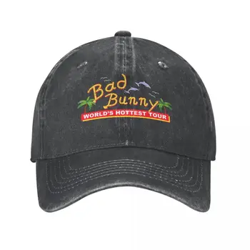 Vintage Spălat Bumbac Bad Bunny Onu Verano Sin Ti Reggae Beach Șapcă De Baseball Tata Pălărie Reglabil Pe Cap Pălării