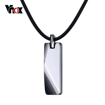 Vnox Nu Zero Autentic De Wolfram Metal Coliere Pandantive Bărbați Bijuterii 20
