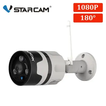 Vstarcam 1080P Camera IP de Exterior Wifi Cam IP66 rezistent la apa de Detectare a Mișcării de Noapte Viziune Panoramică Camera Glonț C63S