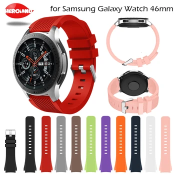 Watchband pentru Samsung Galaxy Watch 46mm Silicon curea 22mm inteligent de trupa ceas pentru Samsung Gear S3 Clasic /S3 Frontieră Replacemet