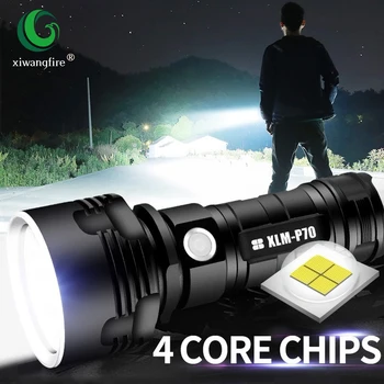 XHP70/L2 Super Puternic Lanterna LED-uri Lanterna Tactice USB Reîncărcabilă Linterna Impermeabil Lampă Ultra Bright Lanterna Camping