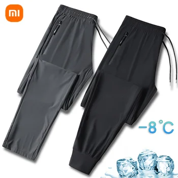 Xiaomi YOUPIN Barbati Matase de Gheață Uscare Rapidă Pantaloni de Vara de Piele-Friendly Respirabil Gheață Subțire Casual Sport direct trunchiate Pantaloni