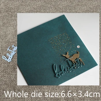 XLDesign Ambarcațiuni de Metal de Tăiere Mor taie moare germană fericit decor de vacanta Album Album Carte de Hârtie Ambarcațiuni Relief mor reduceri