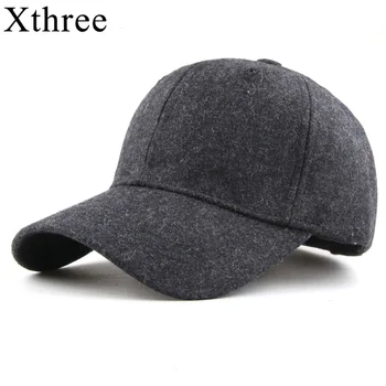 Xthree Solid Barbati Baseball Capac de Lână pentru Femei Primavara Capac Os Snapback Hat Gorras Pălării pentru Femei