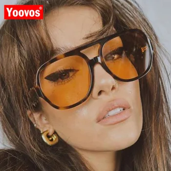 Yoovos Mare ochelari de Soare Cadru Woemn 2022 Designer de Brand Femei Retro Ochelari de Soare Vintage Ochelari de Soare Partid de sex Feminin de Ochelari de UV400