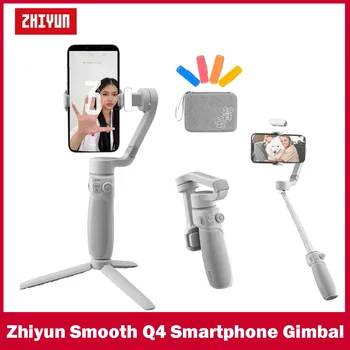 ZHIYUN Buna T4 Smartphone Gimbal pe 3 Axe Stabilizator Handheld pentru iPhone 14 pro max Android Samsung Vlogging TikTok YouTube