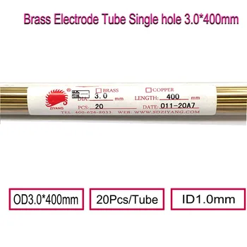 Ziyang Gaură Alamă Electrod Tub Singură Gaură OD3.0*400mm ID1.0mm pentru EDM Masina de gaurit