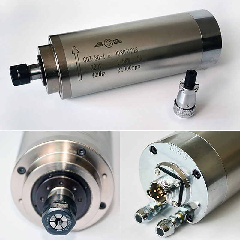 CNC Kit 800w 1500w 2200w 3000w Apă de Răcire Motor Ax 65 mm 80 mm Clemă pentru DIY Mini Masina de Frezat Cnc Instrument 5