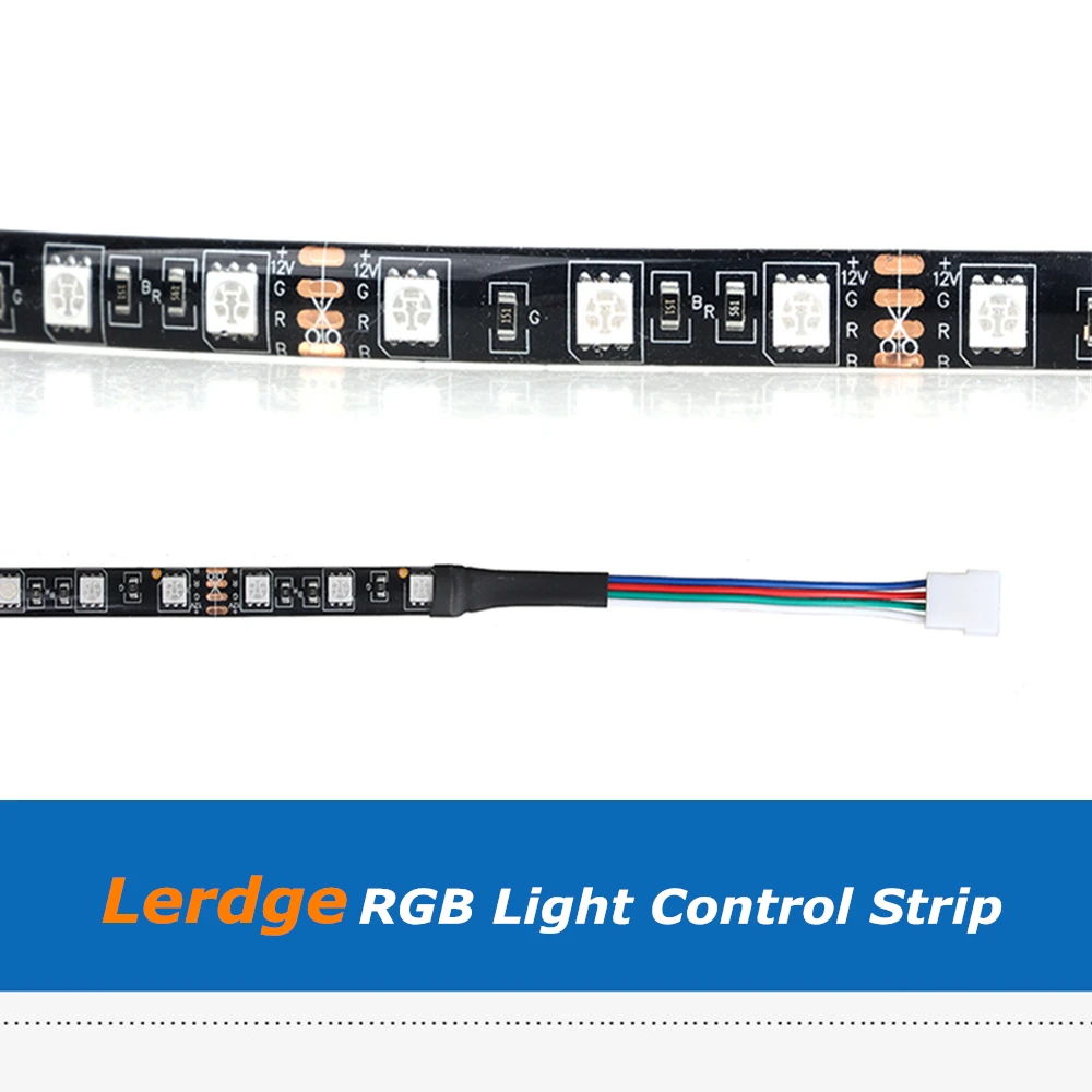 1 buc 12V 24V 60CM RGB Lumina de Control Banda cu LED-uri Impermeabil Modul Cu Cablu Pentru Lerdge Imprimantă 3D Bord 4