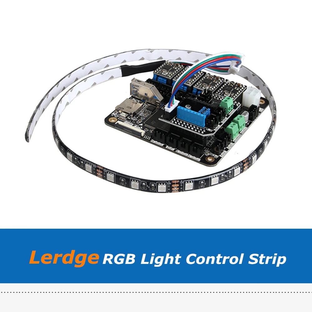 1 buc 12V 24V 60CM RGB Lumina de Control Banda cu LED-uri Impermeabil Modul Cu Cablu Pentru Lerdge Imprimantă 3D Bord 5