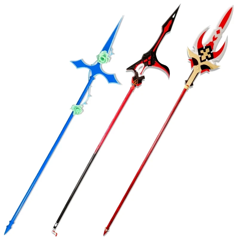 Joc Genshin Impact Rosaria Anime Cosplay Arme De Recuzită Blackcliff Polul Deathmatch Royal Suliță De Lemn Lance Cosplay Accesorii 1