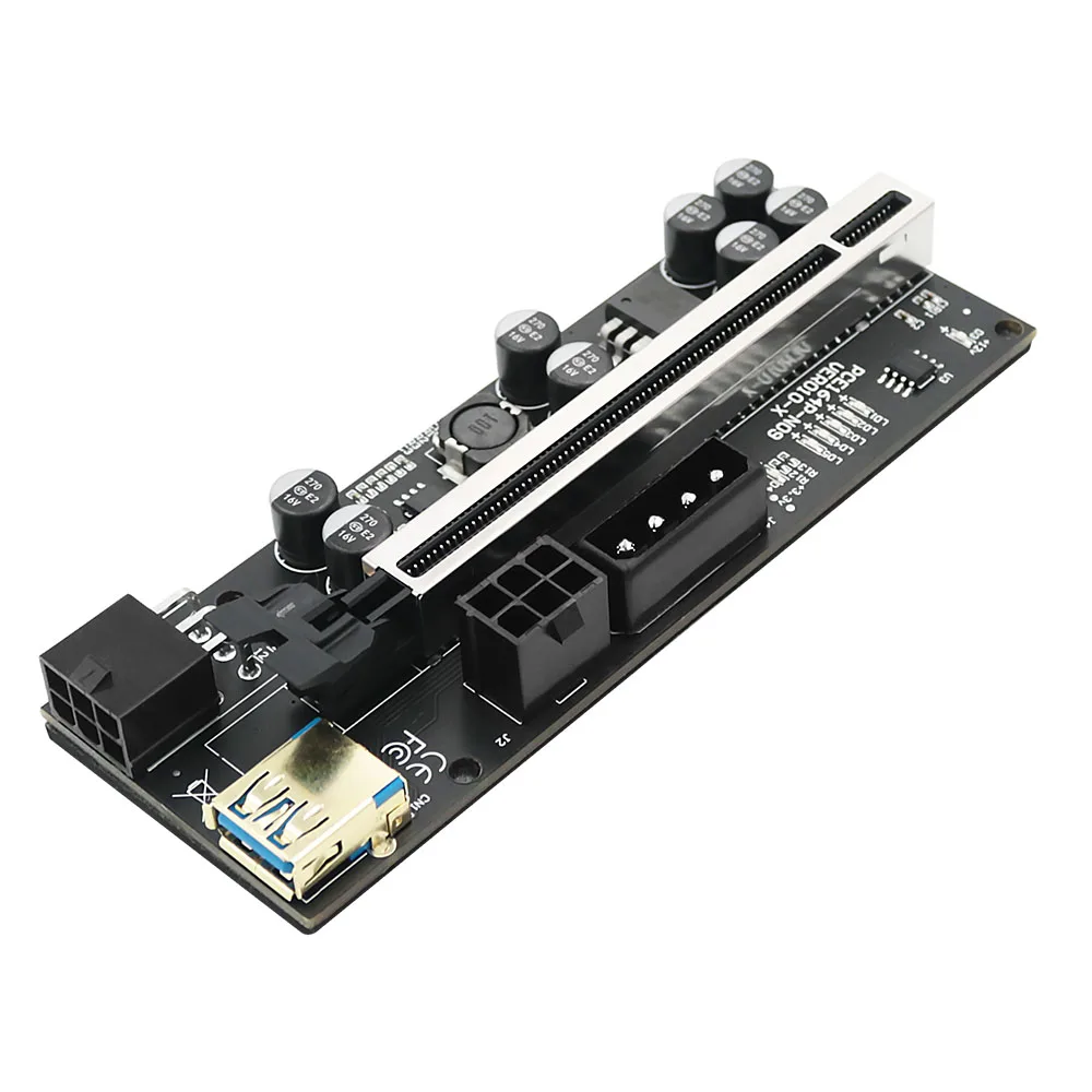 6PCS PCIE Riser 010 VER010-X 4/6pini de Alimentare Cablu USB 3.0 Cabo Riser PCI Express X16 Coloană Pentru placa Video Pentru Bitcoin Miner Minier 2