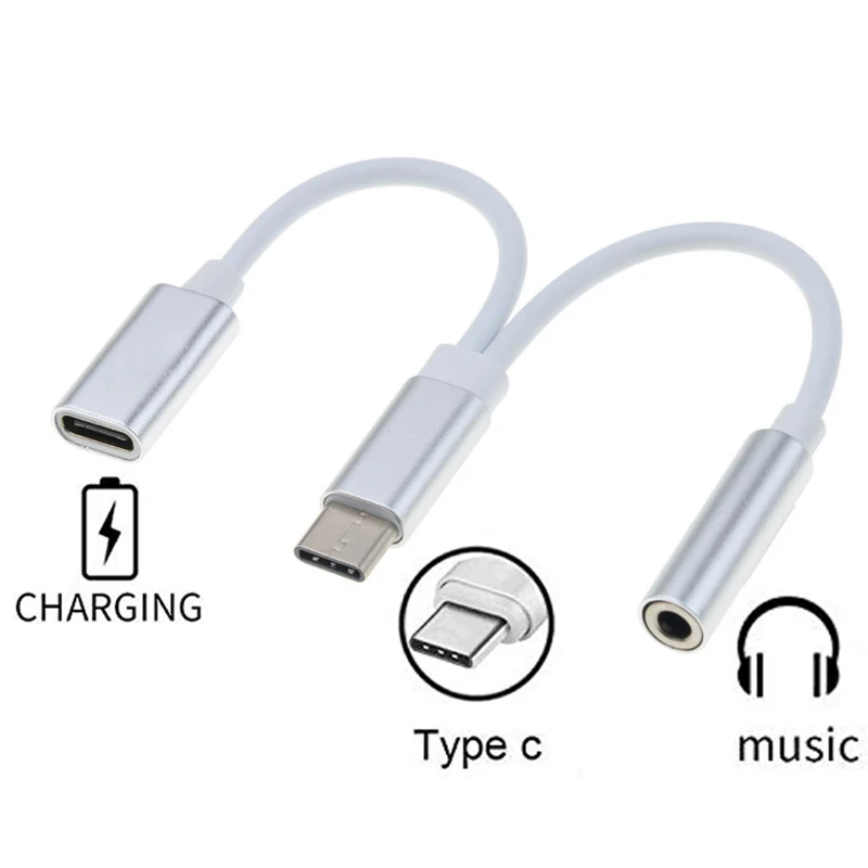 USB Type-C La 3,5 mm Jack AUX Căști Audio Splitter Converter Cablu Adaptor Pentru Leeco Le Max 2/Pro 3 S3 Pentru Xiaomi Mi 6 6x 2