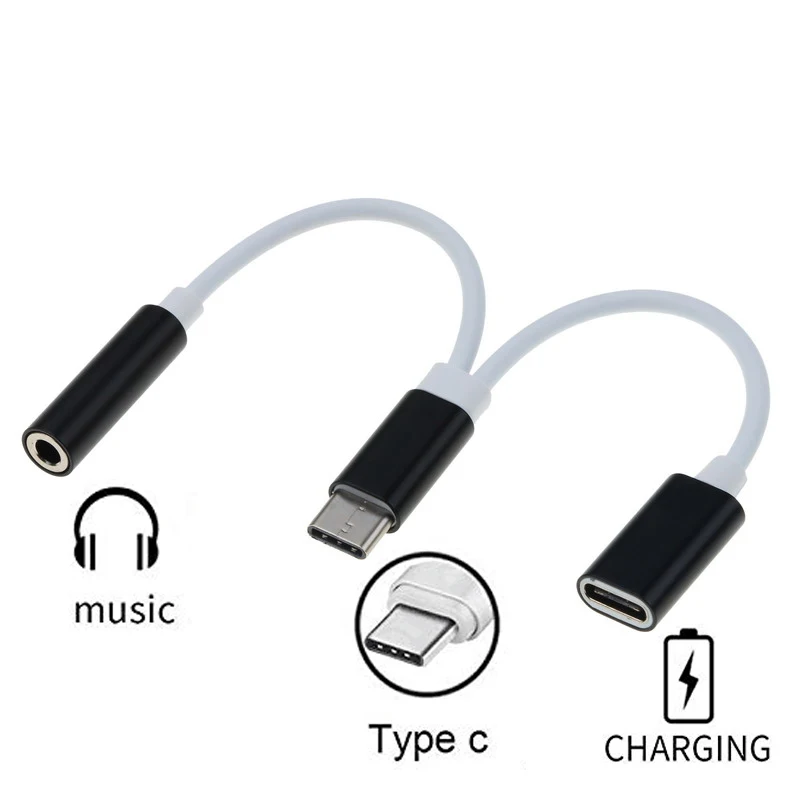 USB Type-C La 3,5 mm Jack AUX Căști Audio Splitter Converter Cablu Adaptor Pentru Leeco Le Max 2/Pro 3 S3 Pentru Xiaomi Mi 6 6x 3