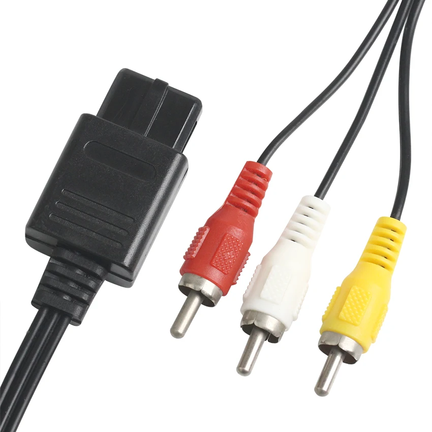 6ft 1,8 M Pentru Nintendo 64 Audio Video TV Cablu AV Cablu cu 3 RCA pentru Nintend GameCube SNES N64 Joc Cube Accesorii 4