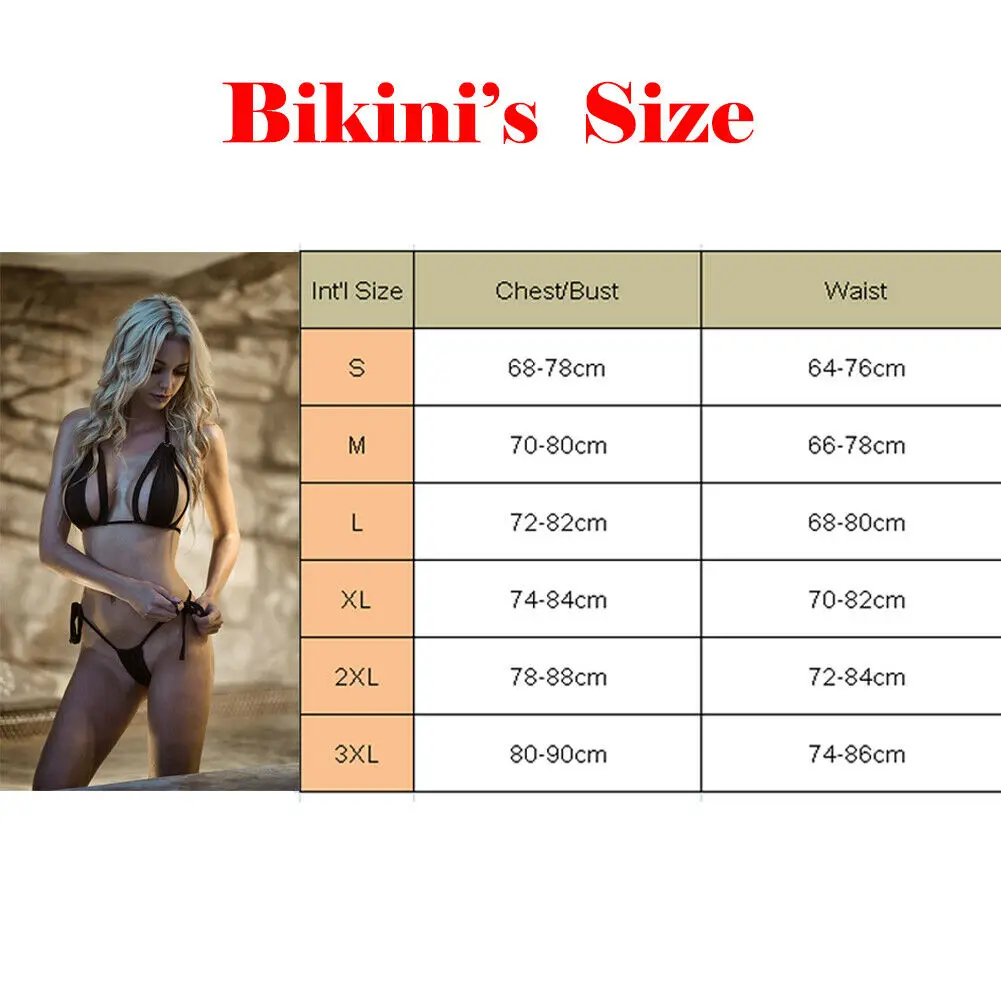 Sexy Bikini Costume de baie Femei Costume de baie Micro Bikini Seturi de Mini G-string Tanga Costum de Baie Vara costume de Baie pe Plajă 4