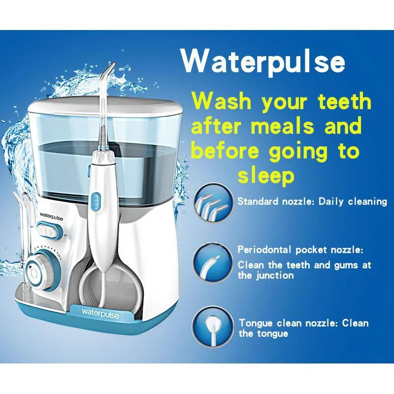 Waterpulse V300G Irigator Oral 5pcs Sfaturi Dentare Apă se spăla pe dinți Electrice Cleaner 10 Moduri de Igienă Orală folosește ață Dentară Apă Ata 2