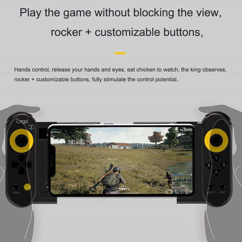 iPega PG-9167 Mobile Controler de Joc pentru PUBG Mobil Telescopic cu Bluetooth Gamepad compatibil cu Funcția Turbo pentru iPhone/iPad 3