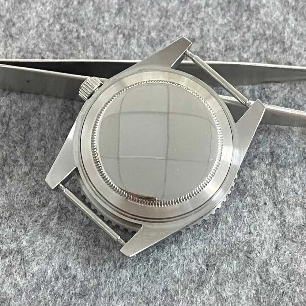 40mm Caz Ceas de Acril Oglindă 316 din Oțel Inoxidabil Caz cu ecran Plat, Bezel din Aluminiu Potrivit pentru NH35 Circulație 4