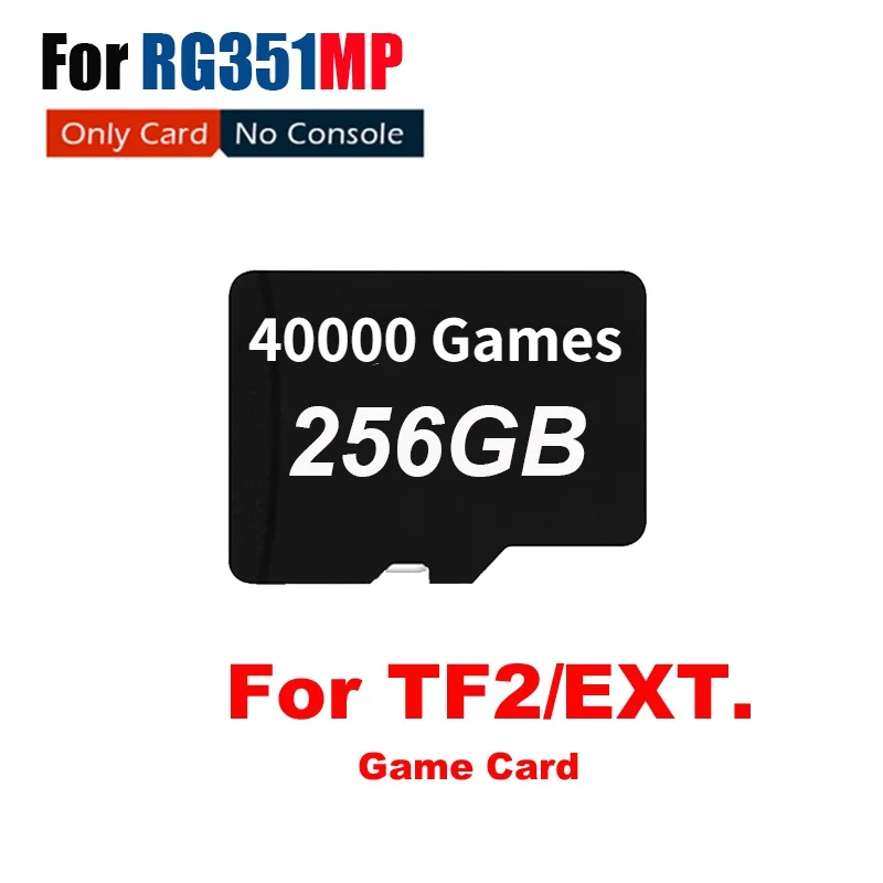 256G 40000 Jocuri Card TF ANBERNIC RG351MP SD card Retro Joc Consola Memery card pentru RG351MP 40000 jocuri PS1 N64 Jocuri PSP 0