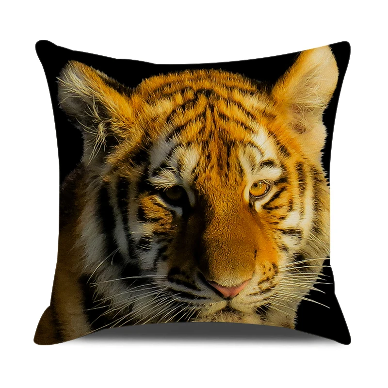 Tiger Tipărite în Afara Pernă Acoperă 45x45cm Fermă Acasă Canapea Pernă Decorativă Acoperi Lenjerie de pat Pătrat Animale Pernă Caz 4
