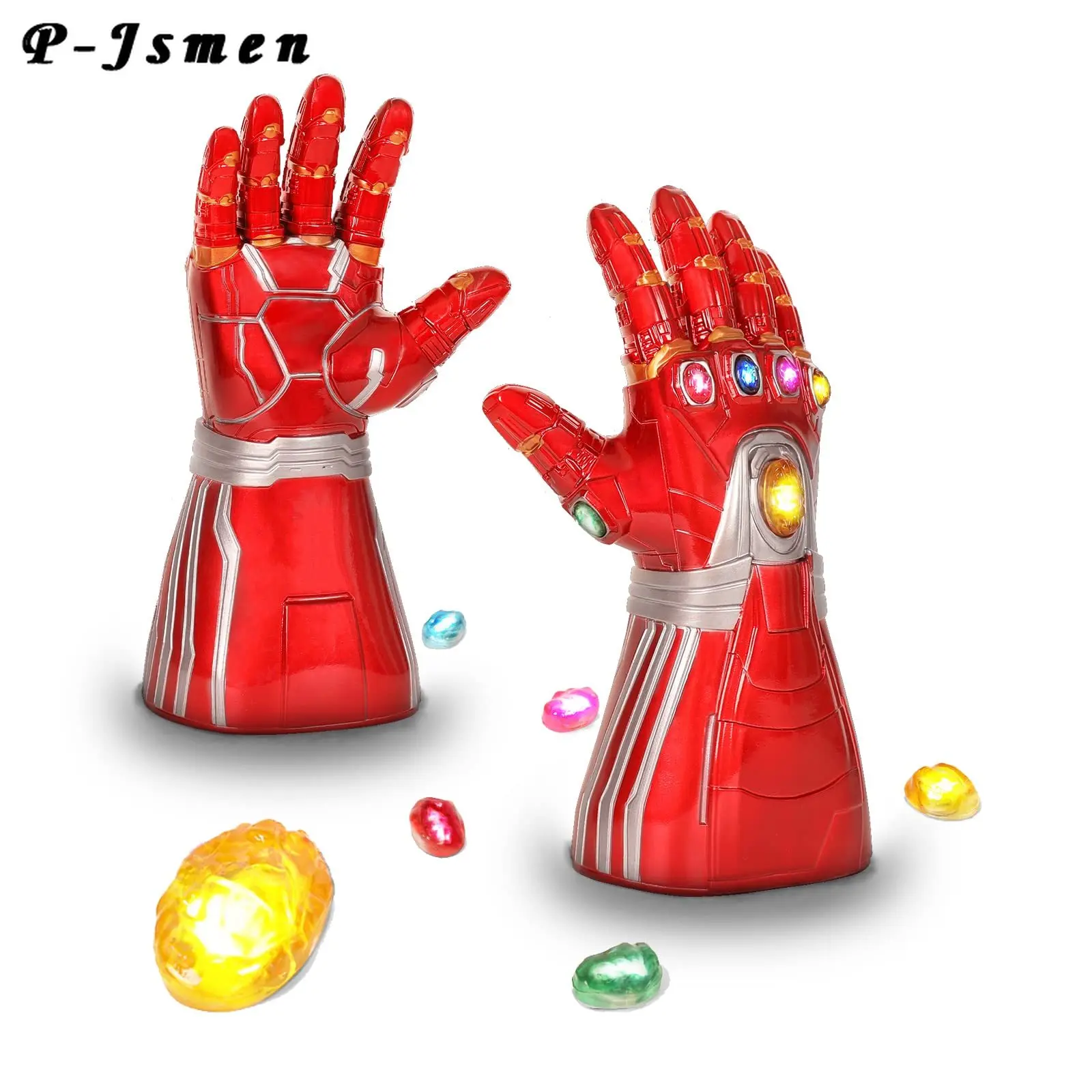 P-Jsmen Nouă versiune Adulți Infinity Gauntlet Iron Man Mănuși de CONDUS de Pietre Pot fi Eliminate Instala Replica Infinity Gauntlet 1:1 0