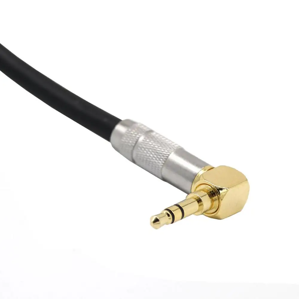 Jack Mufă Audio de 3.5 mm Masculin la 6,35 mm Adaptor de sex Feminin Extensie Stereo Aux Cablu în Unghi Splitter Audio Auto Linie Fir Placat cu Aur 3