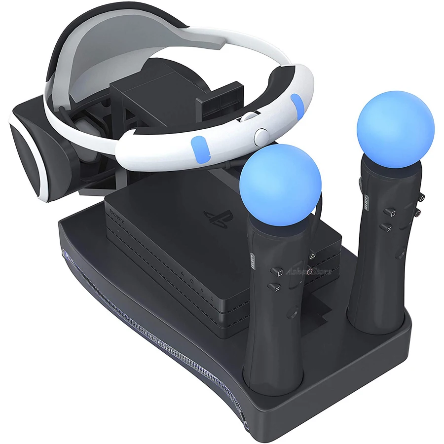 PS4 PS VR Încărcare Suport de Stocare a Muta Controler Încărcător Stație de Cască Procesor Vitrina pentru Playstation VR PSVR CUH-ZVR2 1