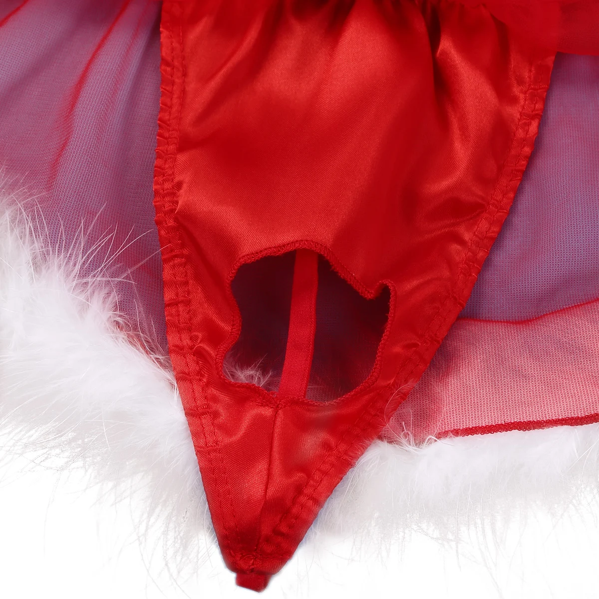 Crăciun Lenjerie Barbati Lenjerie de corp Sissy Mos craciun pentru Copii Chiloți Roșii Transparente Sexy Boxeri cu Penisul Gaura Gay Pene Pantalon Fusta 1