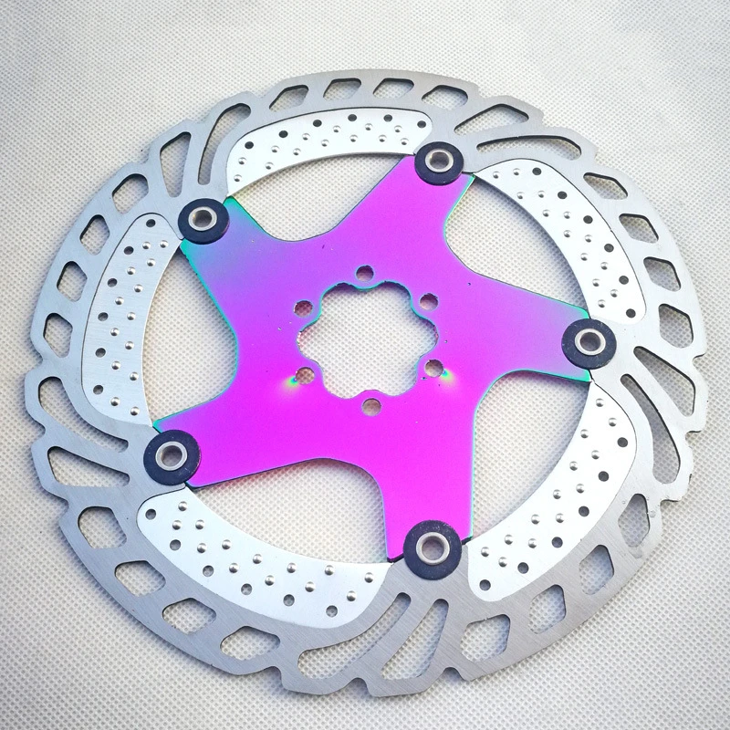 Biciclete Colorate de Frână Disc de Răcire Plutitoare Rotor din Oțel Inoxidabil 140/160/180/203mm Curcubeu Rotor Pentru MTB Drum de Munte cu Bicicleta 5