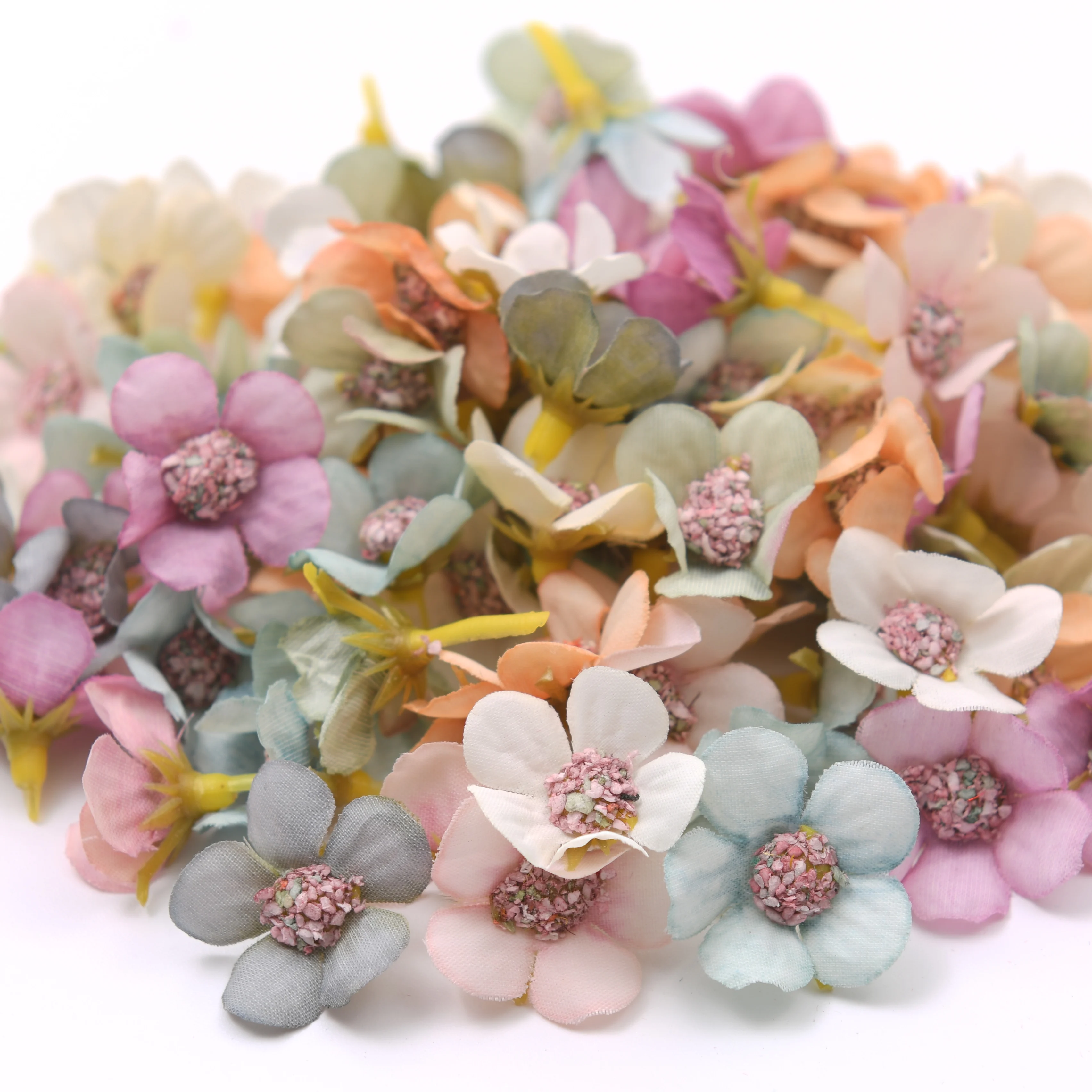 50pcs Multicolor de Flori Daisy Capul Mini Mătase Artificială de Flori Pentru Nunta, Petrecerea de Logodnă a Decor Acasă DIY Ghirlanda Frizură 1