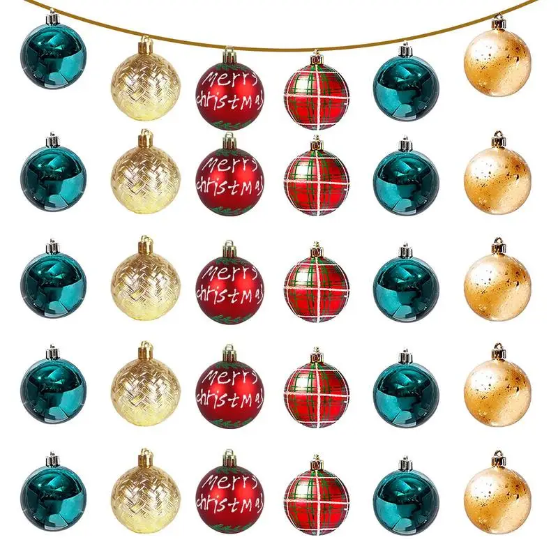 Crăciun Bile de Brad 30buc 6cm Mare Minge de Crăciun Multicolore Mingea Decoratiuni Ornamente pentru Pomul de Craciun Set Pentru Petrecere Acasă 3