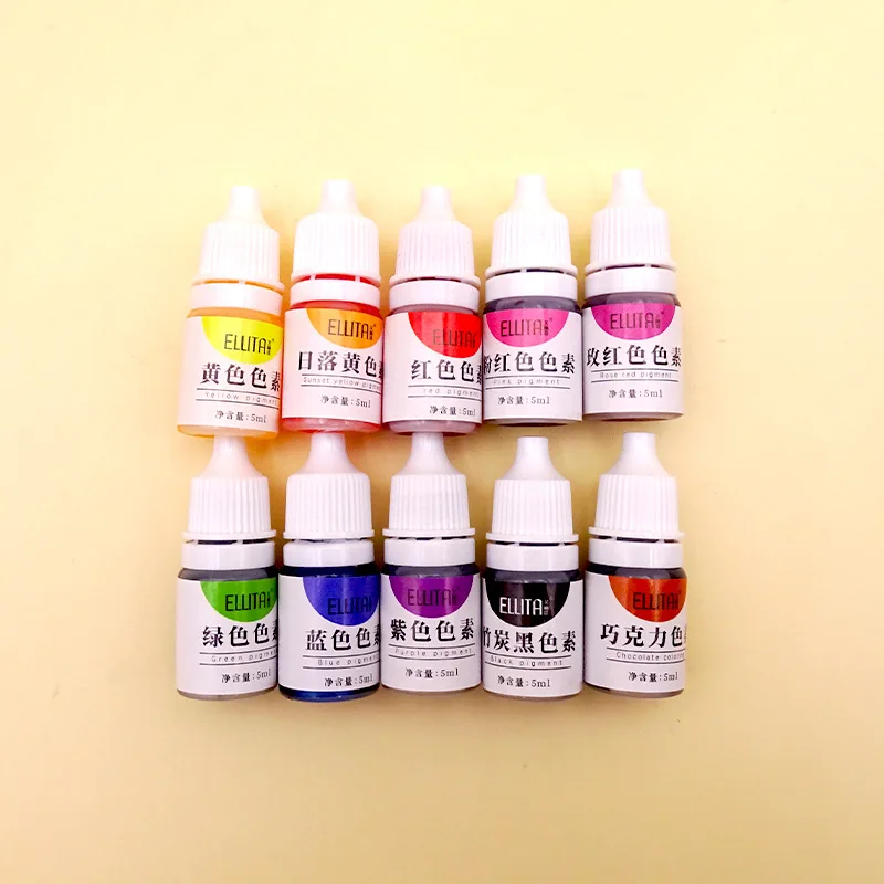 5ML Rășină Epoxidică Pigmenți de Luare de Săpun Consumabile Ingrediente Lumânare Săpun Colorat Culori Luminoase Lichid Colorant Meserii DIY Tye Dye 2