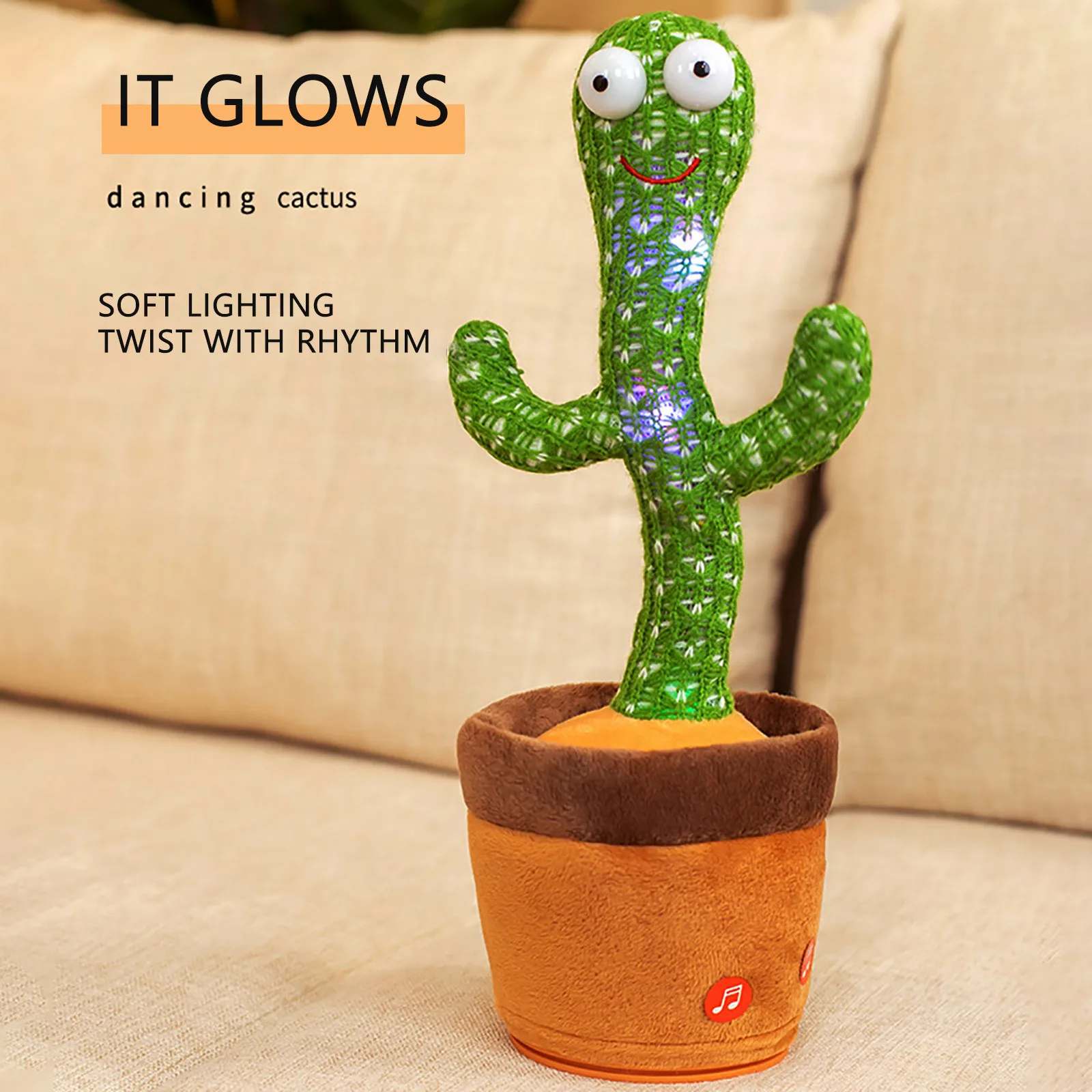 Minunat Jucărie Vorbind Dans Cactus Papusa Vorbi De Înregistrare A Sunetului Repeta Jucărie Kawaii Cactus Jucarii Copii, Educație Pentru Copii Jucarie Cadou 0