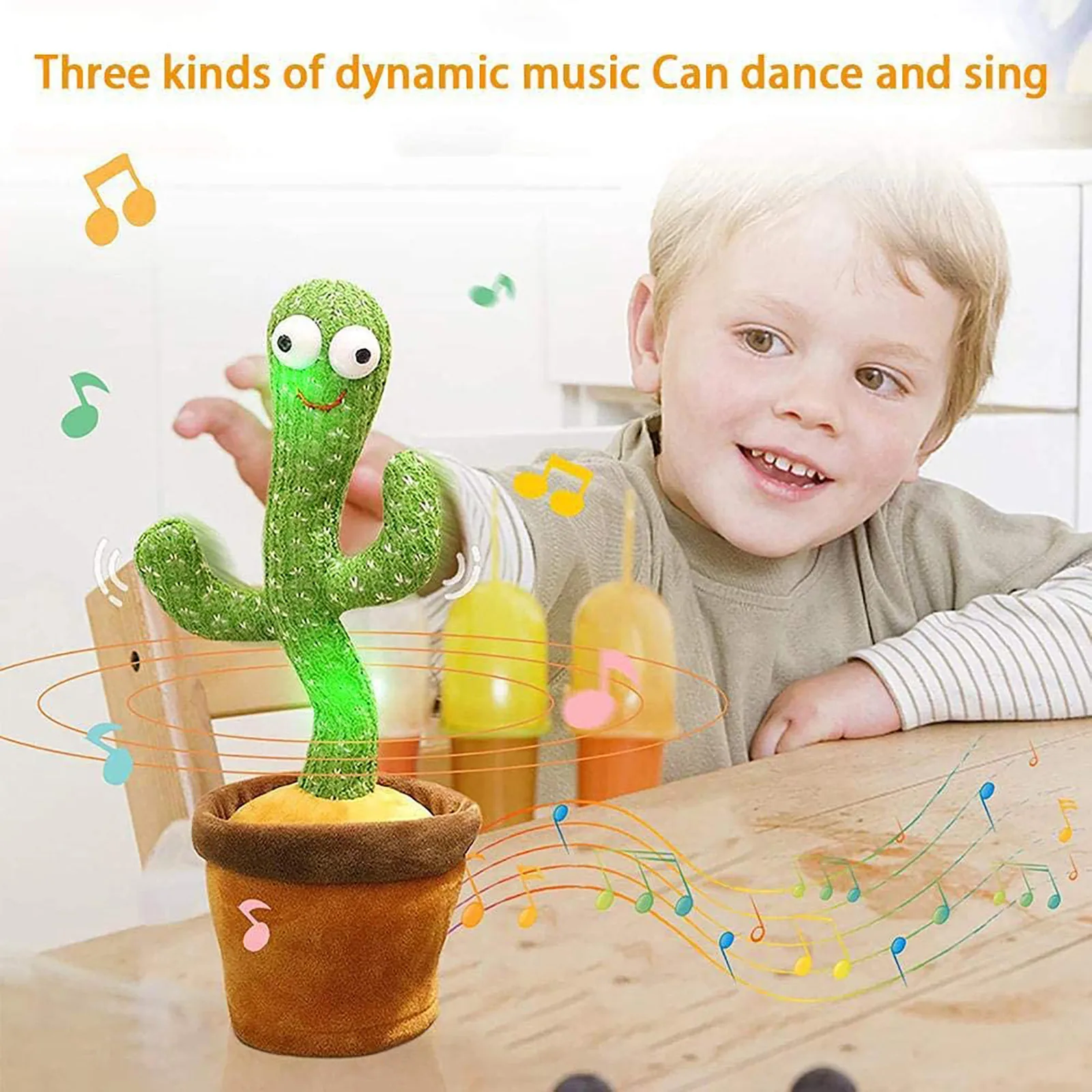 Minunat Jucărie Vorbind Dans Cactus Papusa Vorbi De Înregistrare A Sunetului Repeta Jucărie Kawaii Cactus Jucarii Copii, Educație Pentru Copii Jucarie Cadou 1
