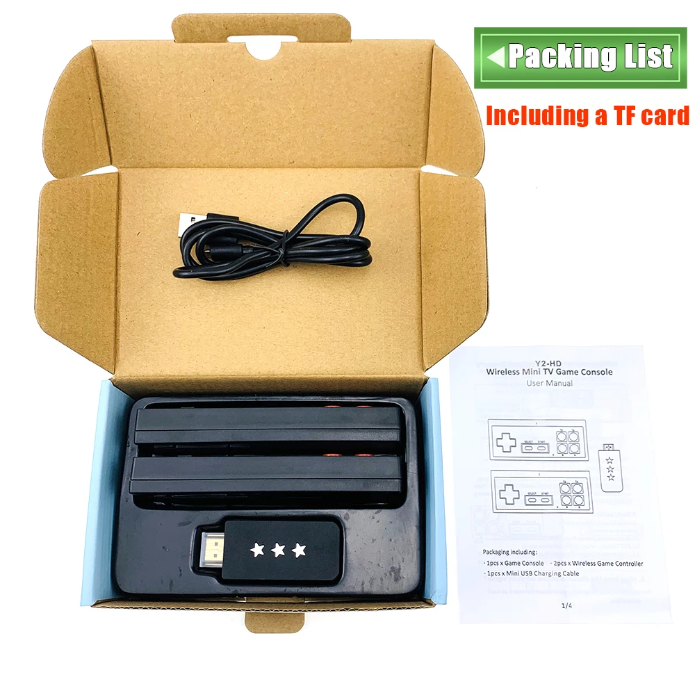 New Sosire Clasic Dendy Consolă de jocuri HD Retro TV Mini Joc Video cu 2 Gamepad-uri Wireless 600 Jocuri Diferite de Dropshipping 3