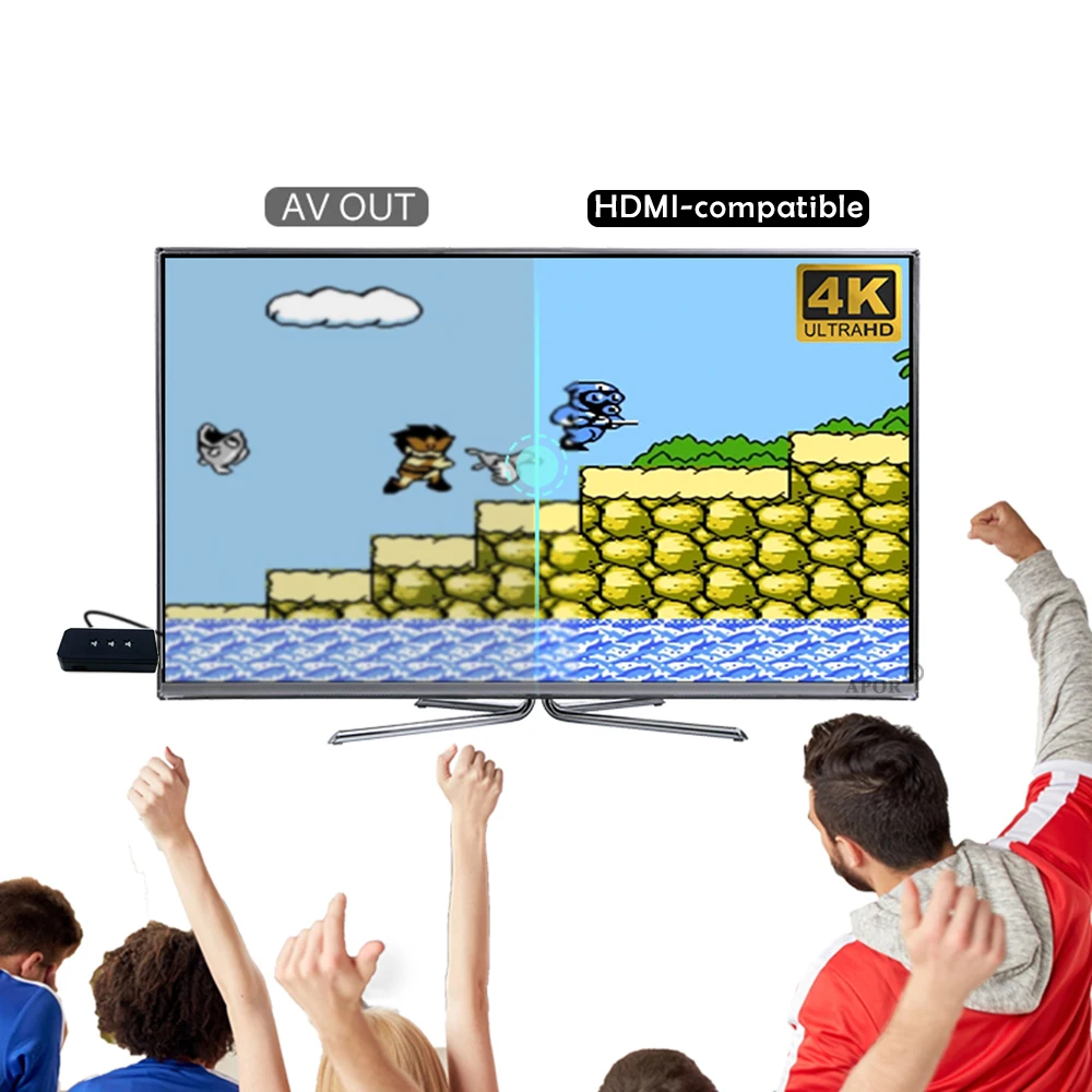 New Sosire Clasic Dendy Consolă de jocuri HD Retro TV Mini Joc Video cu 2 Gamepad-uri Wireless 600 Jocuri Diferite de Dropshipping 4