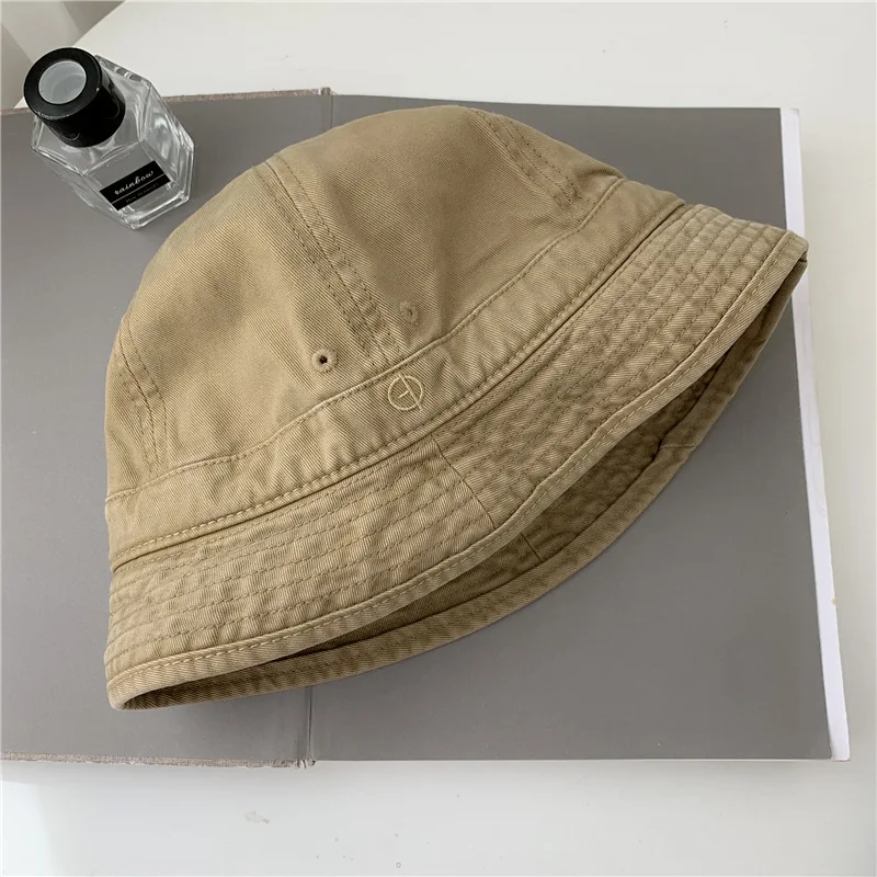Solid Harajuku Scurt Refuz Prost Pălărie Bărbați Brodate Logo-Ul Spălate De Vară Pălărie Găleată Kpop Bob Panama Capac Nișă De Pescuit Capac Gorras 3