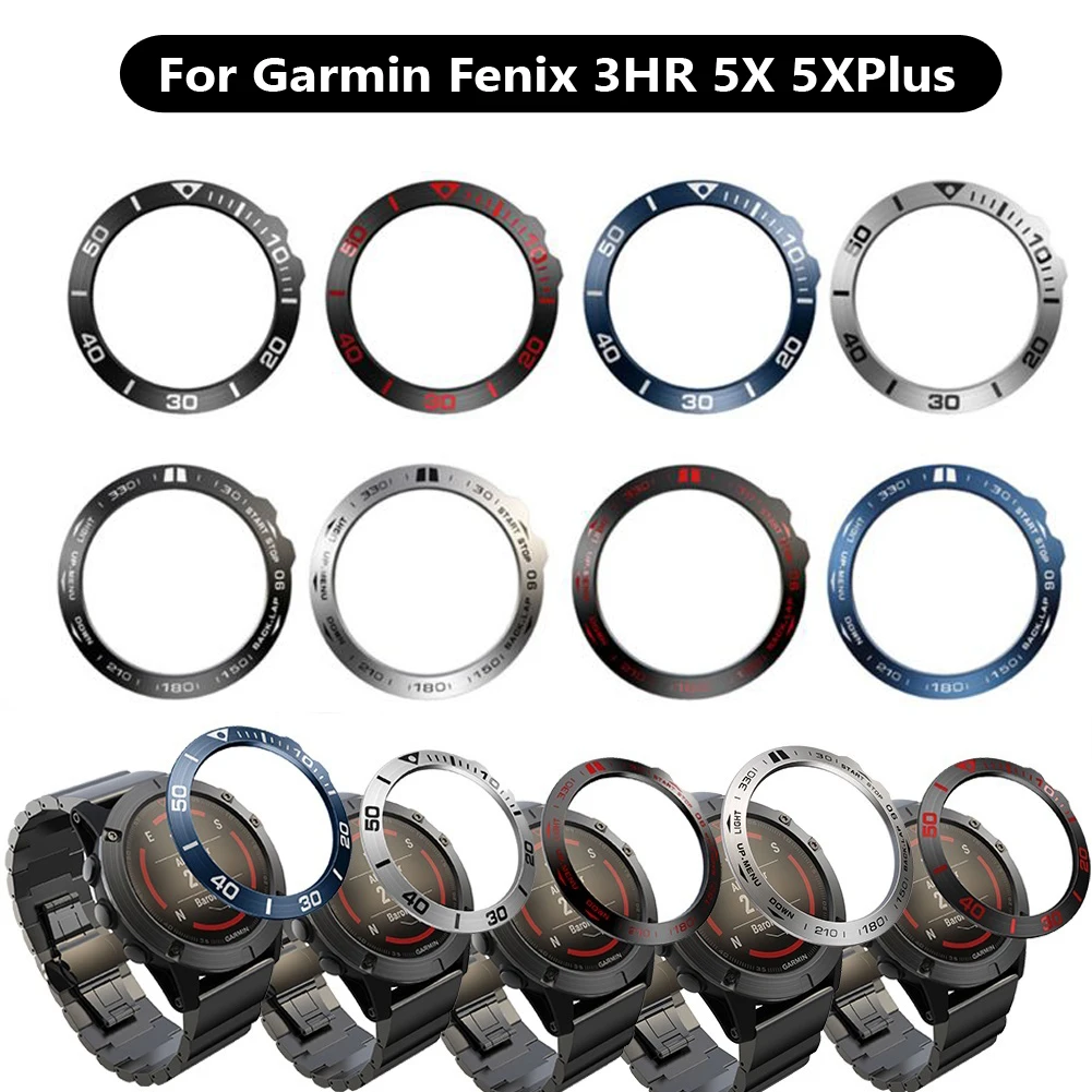 Rama Inel de Styling Cadru Caz Pentru Garmin Fenix 5x 5xPlus 3 ore si 3 ore Ceas din Oțel Inoxidabil Capac de Metal Anti-Zero Protecție Inele 0