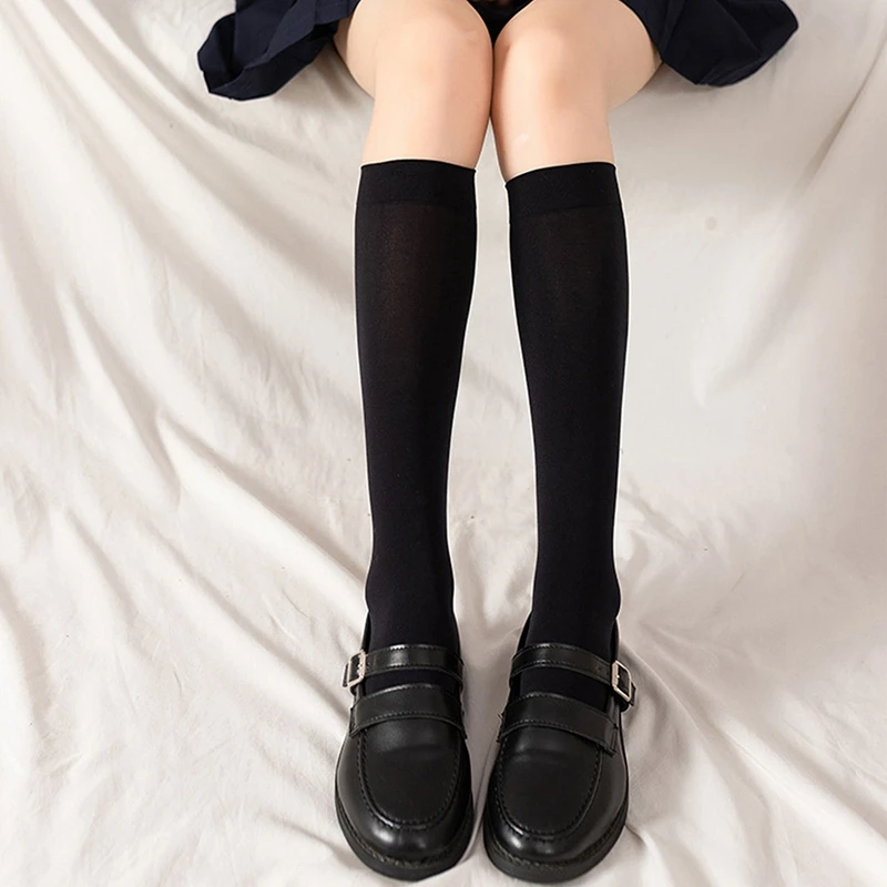 Vara Mătase Subțire Vițel Ciorapi Femei Fete Japoneze Tub De Șosete Lungi De Sex Feminin Doamnelor Peste Genunchi Ciorapi Sexy Negri Culoarea Pielii 0