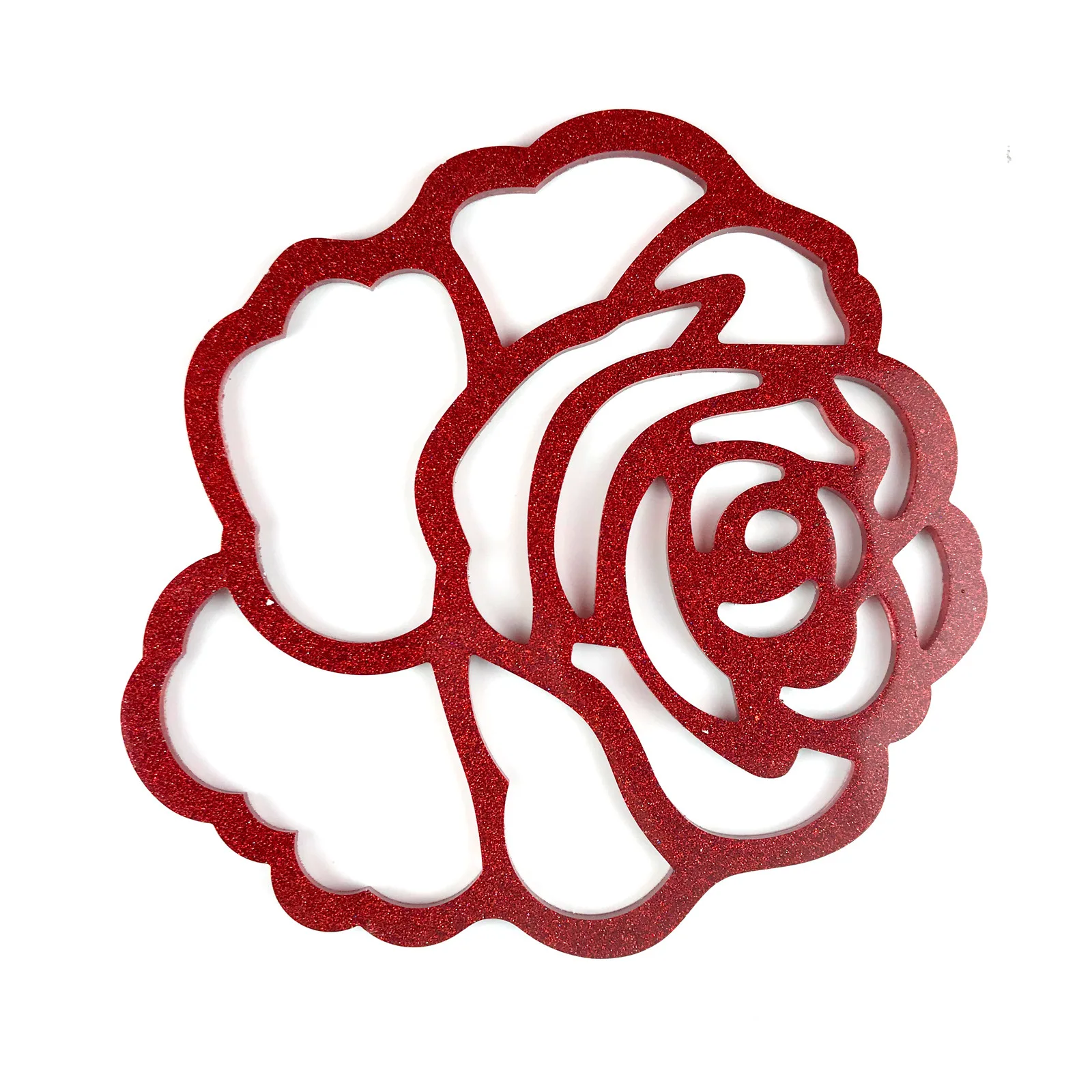 Rose Agățat de Perete Decorativ Rășină Epoxidică Mucegai DIY Cristal Gol a Crescut de Perete Decorativ din Silicon Mucegai 3
